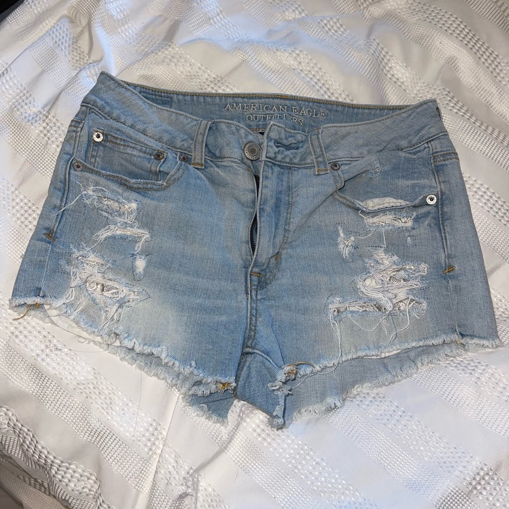 Light wash Jean shorts